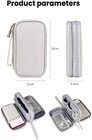 Travel Cable Organizer Pouch  Double-layer Storage Bag For Cords   Accessories