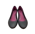 Crocs Lina Women   s 6 Wedge Heels Black Comfort Shoes Dual Comfort Slip On Heels