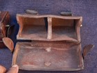 Former Japanese Army Original Leather Ammo Pouch Ww    Military Ija Superrare 