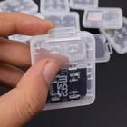 10pcs Micro Sd Sdhc Memory Card Case Holder Box Storage Hard Plastic Transparent