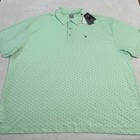 Callaway Opti-dri Golf Polo Shirt Men   s Size 3xl Green Logo Aop Casual Xxxl
