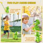 Rechargeable Bubble Machine For Kids  Portable Dinosaur Bubble Maker Blower For