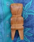 Vintage Marquesas Islands Carved Wood Tribal Sculpture Tiki Figure