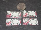 Dollhouse Miniature Christmas Plates   Mats 1 12 Inch Scale E42 Dollys Gallery