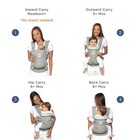 Ergobaby Omni 360 All Carry Positions Ergonomic Baby Carrier - Pearl Gray