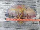 Vintage Little Rock Arkansas John Tucker Furniture Folding Fan Art Ship Scene 