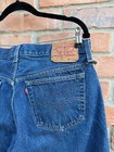 Vintage Levis 501 Button Fly Blue Denim Made In Usa 80s Jeans Actual 32x30