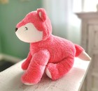 Rare Carters Fox Plush Salmon Pink White Baby Toy Stuffed Animal Lovey 2015