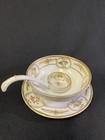 Antique Morimura Bros  Nippon Gold Hand Painted Porcelain Mayonnaise Set 