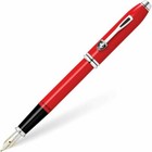 Cross Townsend Fountain Pen Glossy Rosso Corsa Red Lacquer 18k Med Pt New In Box