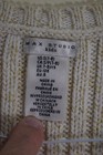 Max Studio Girls 7-8 M 120 Faux Fur Sleeveless Knit Sweater Vest Gold White