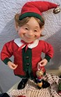 Lot Of 3 Vintage Karen Didion Style Collectible Christmas Elf Figures