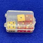 5 Vintage Bakelite Dice 3 Cherry Red Translucent 2 Butterscotch- Tested