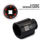 Casoman 6-point 1 2-inch Drive Deep Impact Socket- 1-11 16   sae   Cr-mo