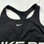Nike Pro Girls Kids Sport Training Bra Size Xl Black  Medium Support  item 266 