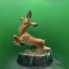 Vintage Mcm Leaping Deer Planter Art Decor Ceramic Pottery