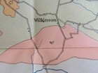 1909 Antique Color Map Titus County Texas Wilkinson Winfield 21 X 29  0379