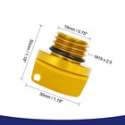 Engine Oil Filler Cap Screw Cover Replacement Universal Fo Motorcycle Item Of 1-