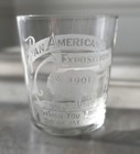 Pan American Exposition 1901 Buffalo  Ny Etched Shot Glass