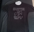 Vintage Led Zeppelin 1977 Us Tour T Shirt     Black - Original T-shirt  size M 