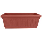Hc Companies 24 Inch Fluted Plastic Venetian Garden Flower Window Box  Clay