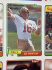 1981 Topps Football Uncut Sheet Completed Set Of 4 Montana rc  Excellent