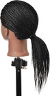Mannequin Head 100  Human Hair 22 Inch For Braiding Styling Practice Stand