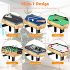 Multi Game Table  10 In 1 Combo Game Table W foosball Table  Hockey  Pool Table 