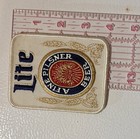 Vintage Miller Lite Fine Pilsner Beer Advertising Logo Patch 4   x 3   