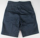 Lands End Classic Navy School Uniform Plain Front Chino Shorts Boys 10 New