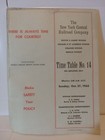 New York Central Railroad Company Train Time Table No  For 1963