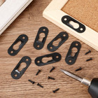 20 Pack Keyhole Hangers  43x16mm Heavy Duty Metal Hanging Bracket Hardware Pictu