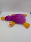 Ty Paddles Platypus Pillow Paks Plush Large 15  Heart Tag With Protector 1998