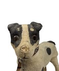 Antique Steiff 9 5    Dog On Wheels Felt Over Carved Wood Glass Eyes Early 1900   s