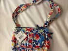 Vera Bradley Summer Cottage Lizzy  Crossbody Floral Zippers New W Tags