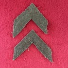 Wwi Us Army Private Chevron Pair Shoulder Patch Set 2 Ww1