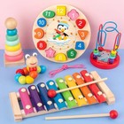 Montessori Baby Toys Kids 3d Wooden Puzzles Early Learning Baby Games Toys Educa