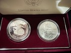 1998-s Robert F  Kennedy Commemorative  1 Silver Proof And Unc 2-coin Set In Ogp