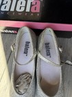Balera Silver Glitter Mary Jane Character Dance Shoes  Women 7