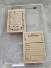 Stampin  Up  Mounted Rubber   Wood Stamp Set Lot Of 4   open For Trade 