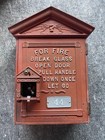 Vintage 1930-40s Gamewell Fire Alarm Box Gamewell Co  New York Box Sign