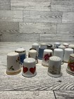 Vintage Lot Of 43 Ceramic Porcelain Thimbles Mixed Lot