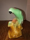 Vintage Ceramic Parrot Figurine Hand Painted 200b Brazil 7  Tall