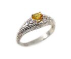 19thc Antique   ct Yellow Sapphire   Ring  Medieval Islam Persia Eye Of Allah Gem