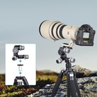 3-way Geared Tripod Head 3 Axis Pan tilt Fluid Head Aluminum Tripod Head