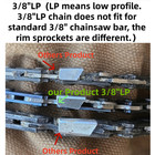 5x 20  Chainsaw Saw 3 8 lp Chain Blade  050 Gauge 72dl Link For Stihl Husqvarna