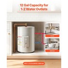 Uimoso 12-gallon Electric Water Heater  1600w  120v  Point-of-use With T p Valve