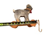 Vintage Shank s Primitive Folk Art Wood Goat Pull Toy 1990s Rustic Country Decor