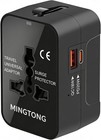 Universal Travel Adapter Worldwide  Gan Fast Charging With Pd 3 0 Usb-c   Usb   
