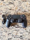 Sony Ps4 Dualshock 4 Wireless Controller Black Cuh-zct2u With Usb Charging Cable